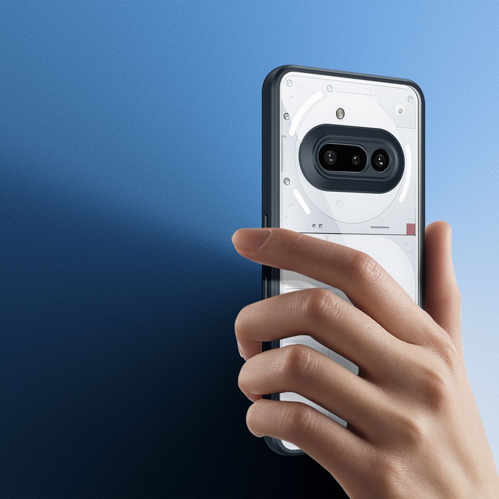 Etui Dux Ducis AIMO do Nothing Phone 3a, przezroczyste z czarną ramką